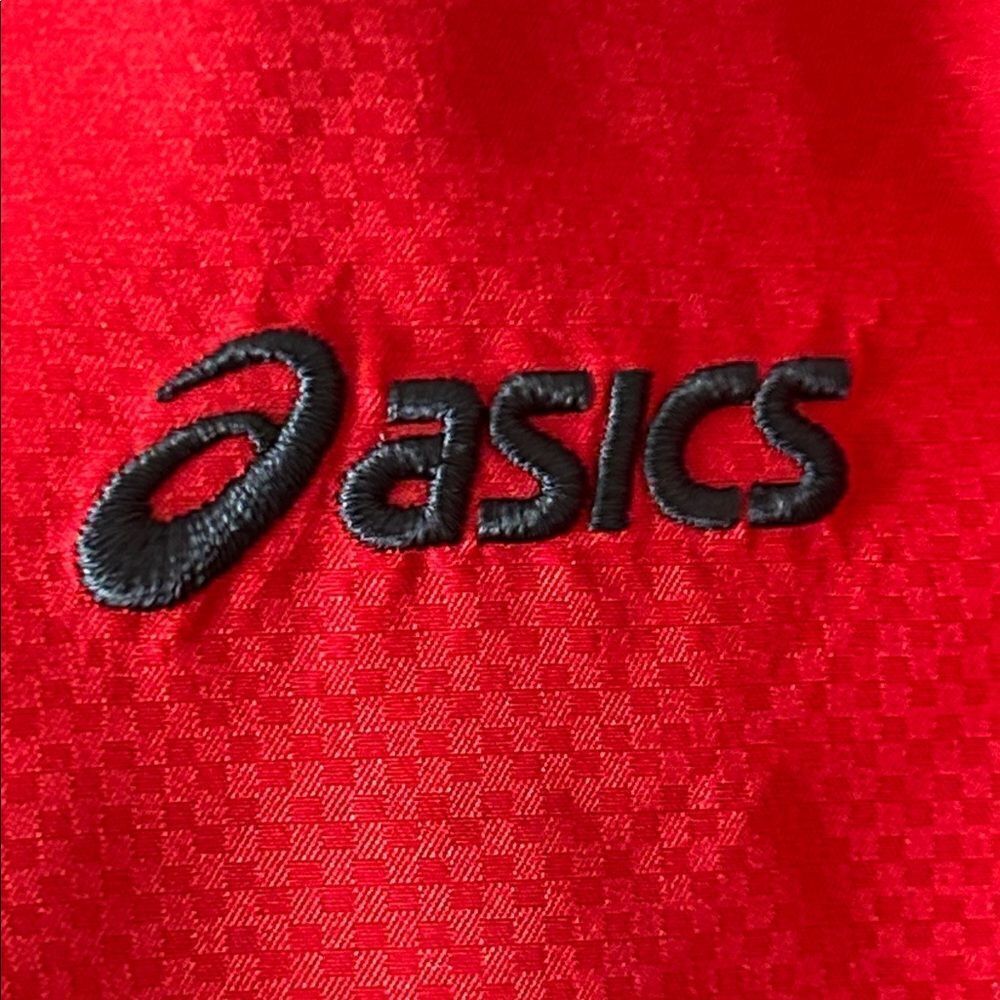 ASICS Men’s Red Rain Jacket - Picture 4 of 6